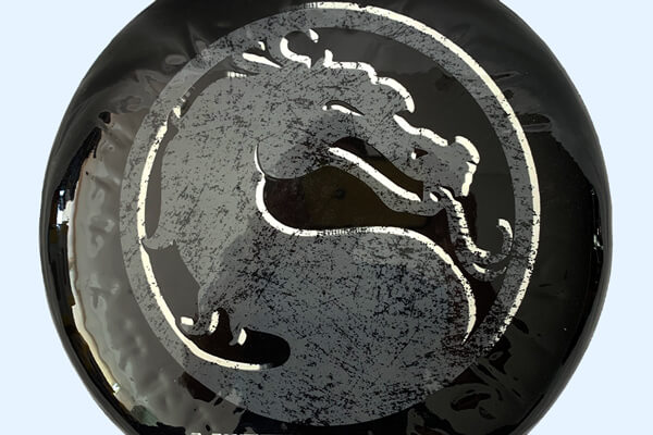 The Arcade1Up Mortal Kombat stool from up.