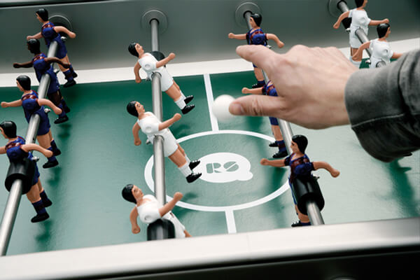 The RS2 Football Table players.