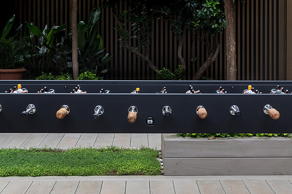 The RS Max Football table handles.