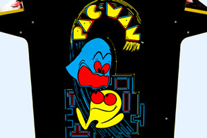 The Arcade1Up Pac-Man 40th Anniversary Arcade Cabinet Artwork.