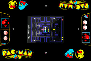 The Arcade1Up Pac-Man 40th Anniversary Arcade Screen.