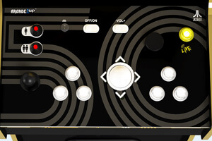 The Arcade1Up Atari 50th Anniversary Controls.