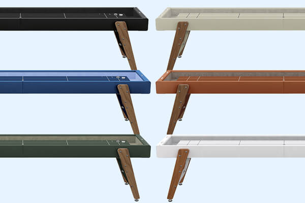 The Track Shuffleboard Finish Options.