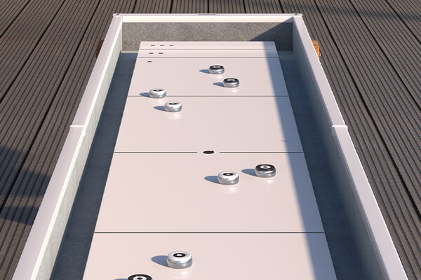 The Track Shuffleboard Table Play Surface.