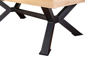 The Lincoln Slate Bed pool table legs.