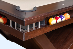 The Wilson Slate Bed Pool Table Corner.