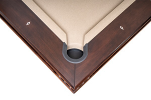 The Wilson Slate Bed Pool Table Pocket.
