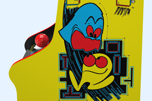 The Arcade1up Pac-Man Countercade cabinet artwork.
