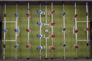 The Garlando F-2 football table.