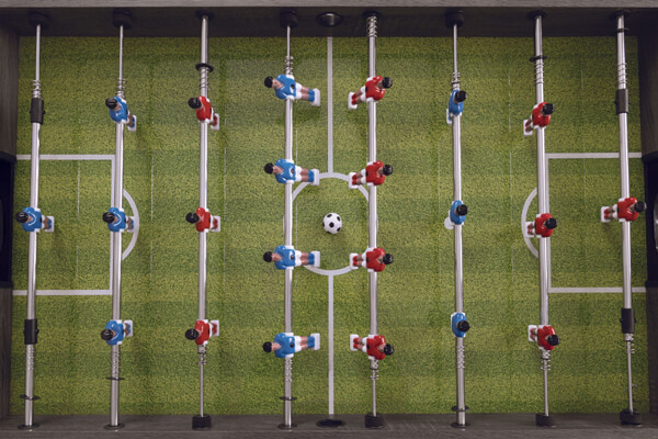 The Garlando F-2 football table.