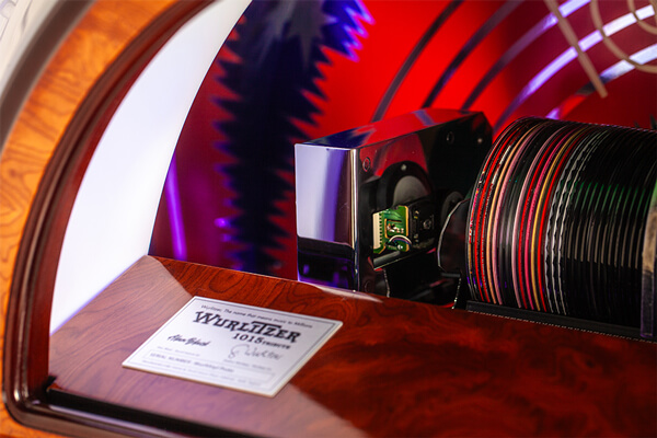 The Wurlitzer 1015 tribute CD serial number.