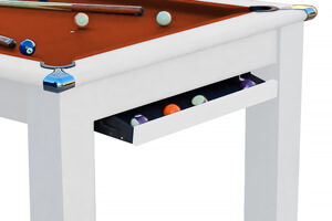 The Modern Diner slate pool table drawer.