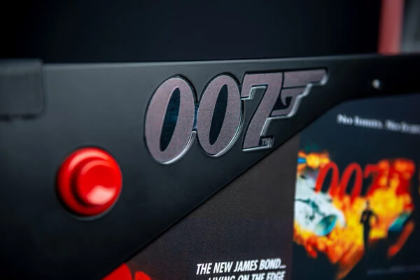 The pinball James bond 60th anniversary cabinet.