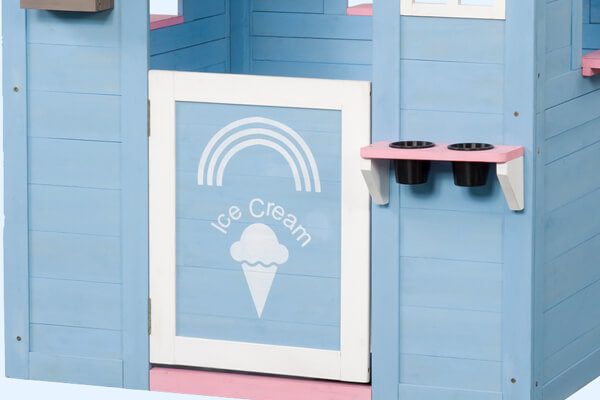 The Icecream playground house door.