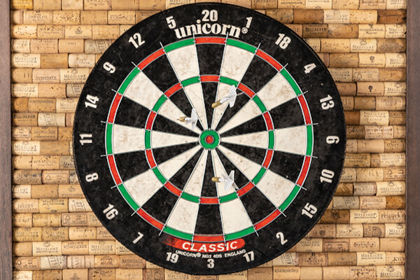 The Unicorn dartboard.