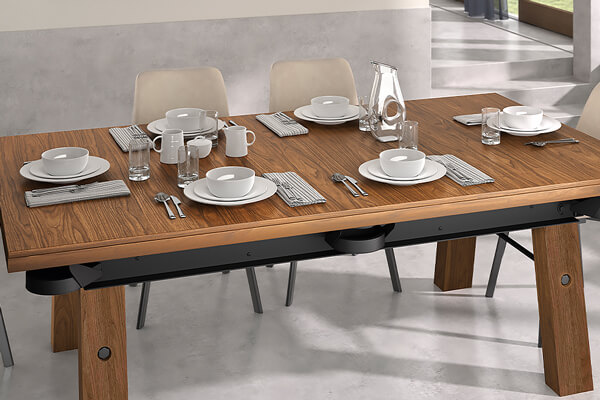 The Rene Pierre Dock Dining table conversion.