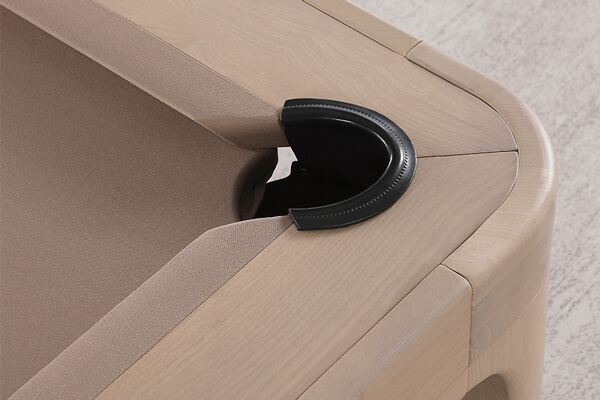 The Pureline Malta pool table pocket.
