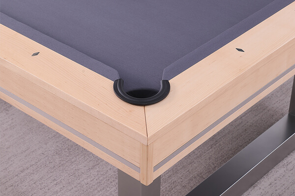 The Pureline Marseille pool table pocket.
