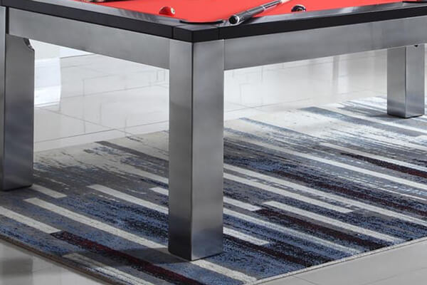 The Pureline New Yorl slate pool table legs.