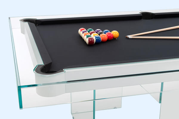 The Shadow american pool table corner.
