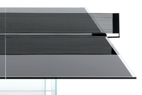 The Crystal tennis table net.