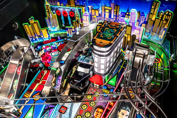 A close up shot of the John Wick pro playfield.