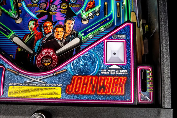 The John Wick Pinball Insider Technology.