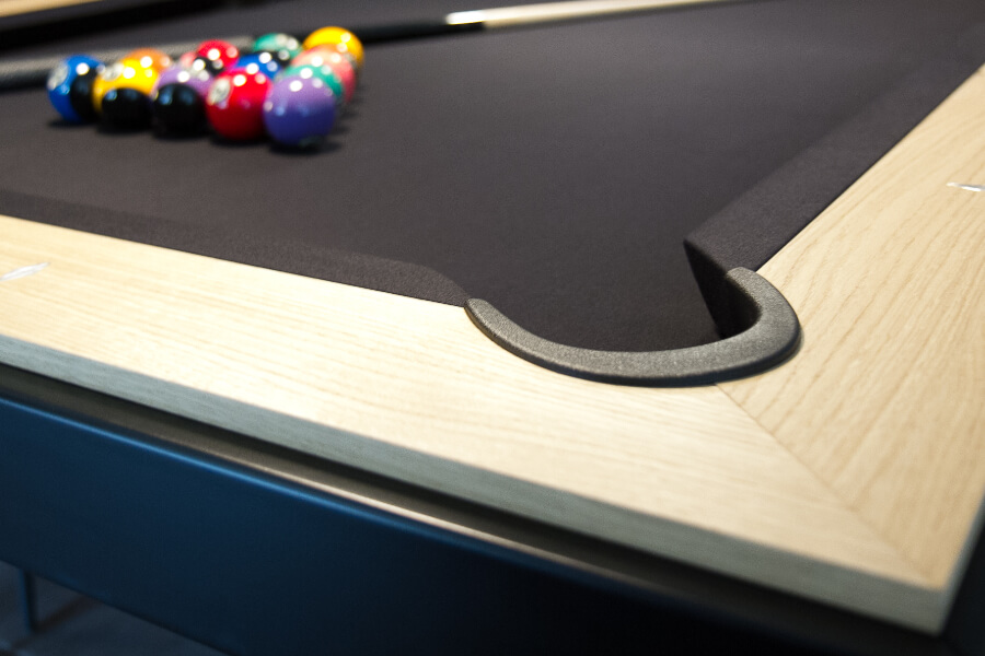 A closeup of the pocket on the Fusion table.