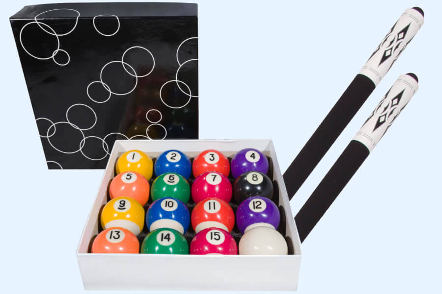 The Pureline Blade pool table accessory kit.