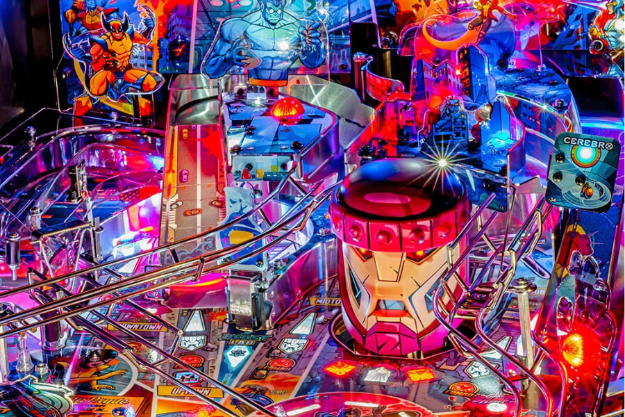 The Uncanny X-Men Pro Pinall Machine Playfield.