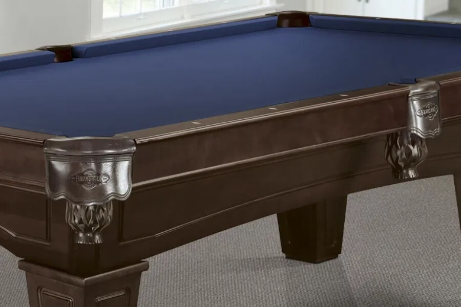 The Allenton with a veneered hardwood rustic dark brown finish.