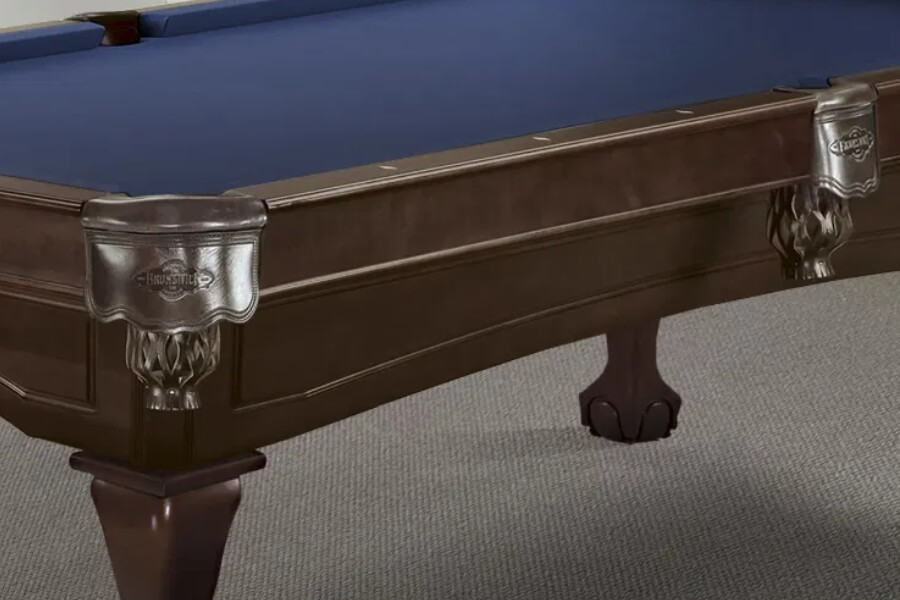 The Allenton with a veneered hardwood rustic dark brown finish.