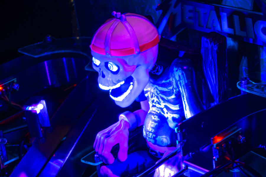 The Sparky playfield toy on Metallica Remastered.