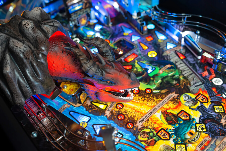 The Dungeons & Dragons: The Tyrant's Eye Pro Pinball Machine.