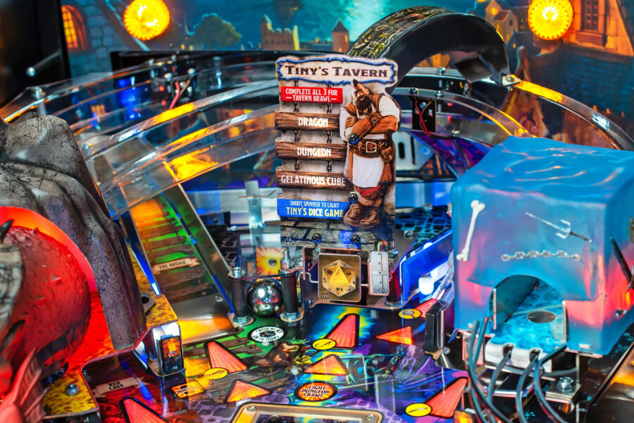 The Dungeons & Dragons: The Tyrant's Eye Premium Pinball Machine.