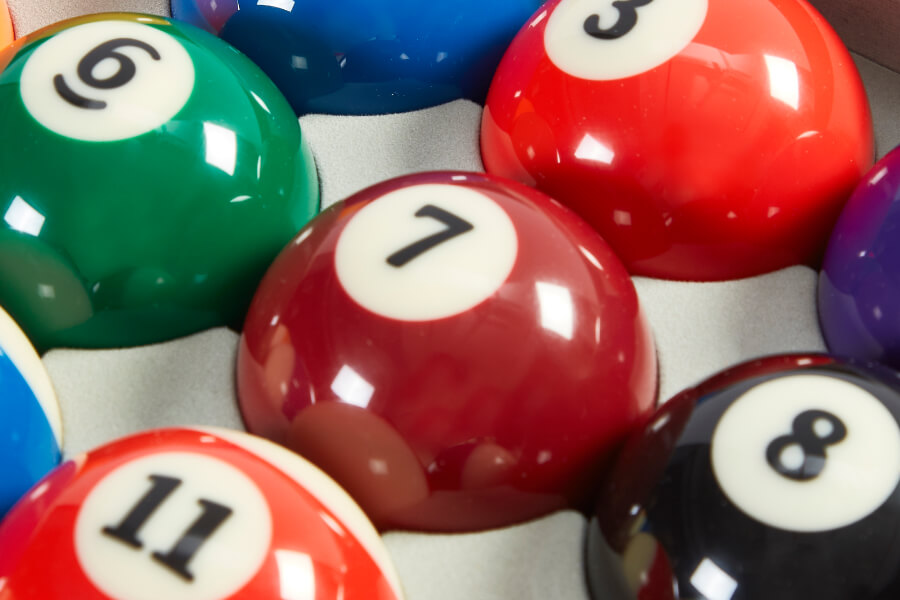 The Pureline Premium pool balls.
