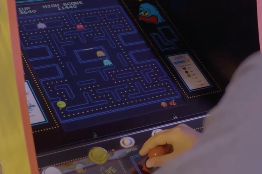 A game of Pac-Man.