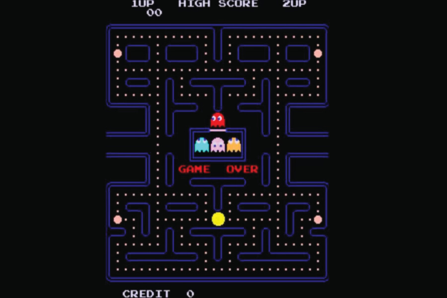 A Pac-Man screenshot.