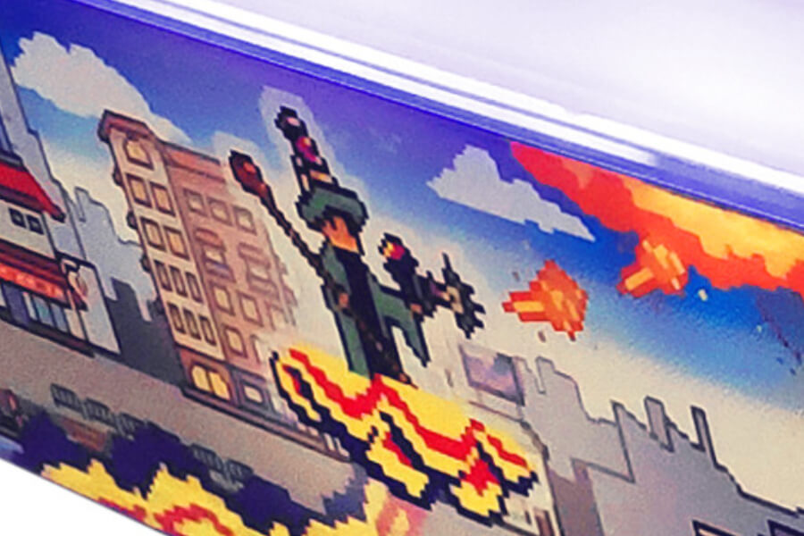 The Wizard air hockey.