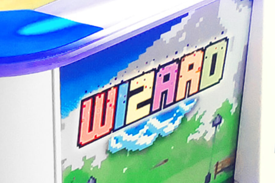 The Wizard air hockey.