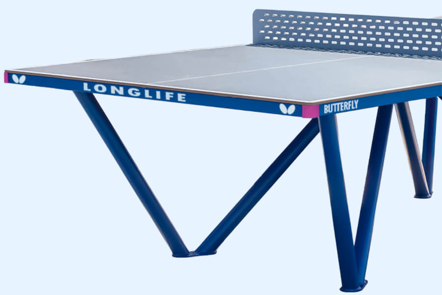 The Butterfly Long Life Outdoor Tennis Table Surface.