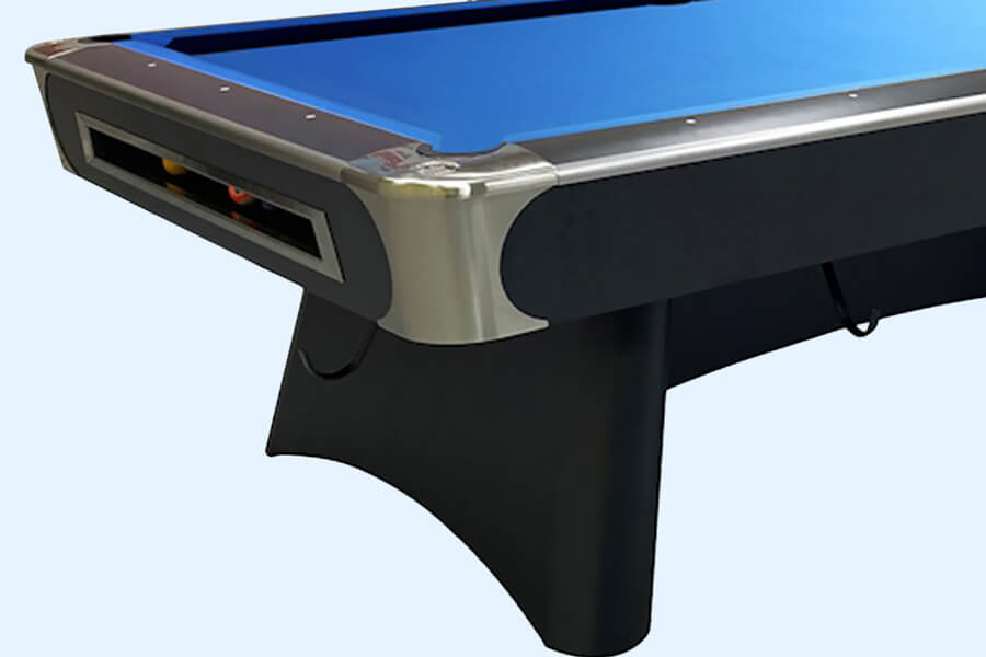 The Buffalo Century Pro pool table corner.