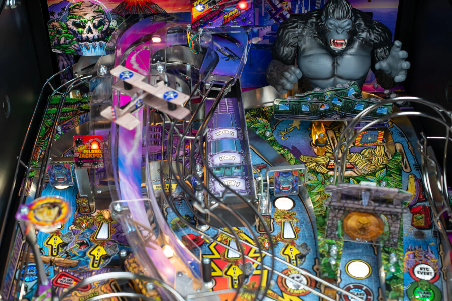 The Stern King Kong: Myth of Terror Island Pro Pinball Machine.