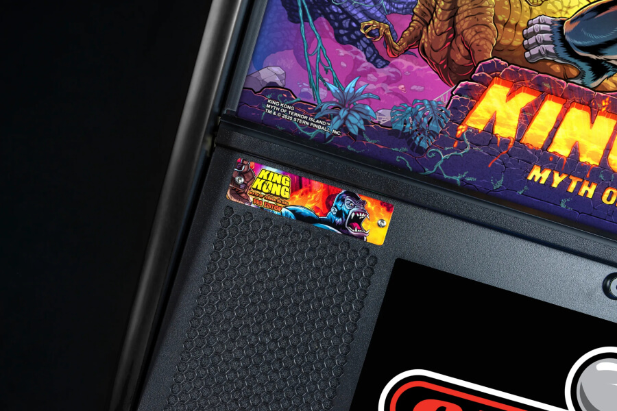 Stern King Kong Premium Pinball Machine certificate.