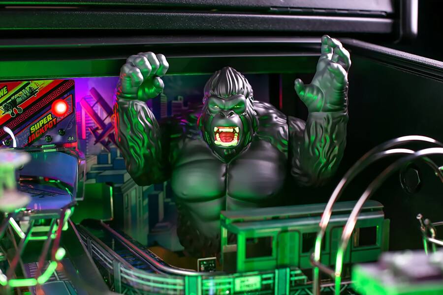 The king kong pinball feature.