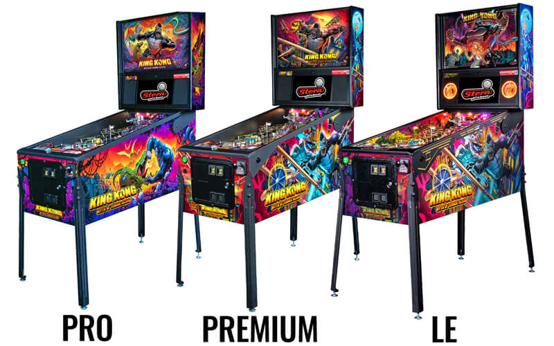The Stern King Kong: Myth of Terror Island Pinball Machine Range.