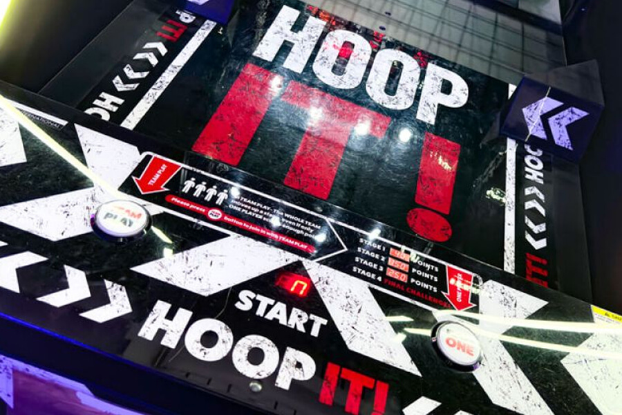 The Sega Hoop it Basketball bottom.