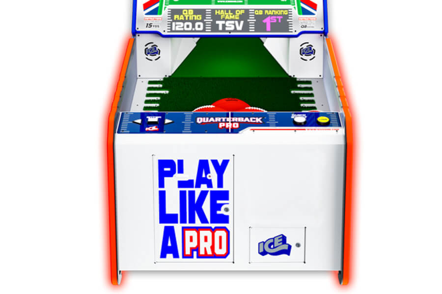 THe Quarterback Pro arcade machine bottom.