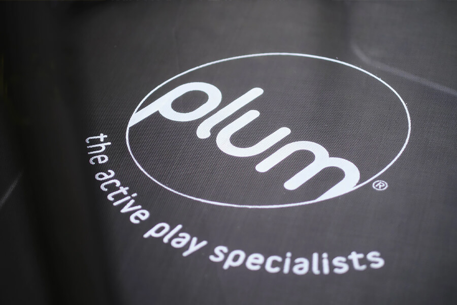 The Plum 4ft Junior Stardust Springsafe trampoline close up.