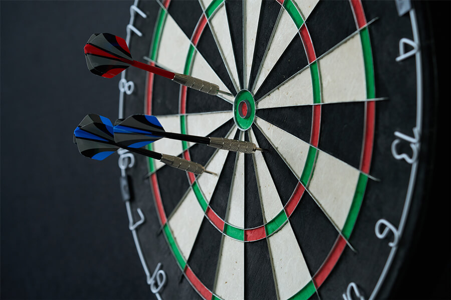 The Strikeworth Premium Bristle Dartboard.